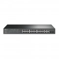 TP-LINK TL-SL2428P JetStream 24-Port 10/100Mbps + 4-Port Gigabit Smart Switch with 24-Port PoE+